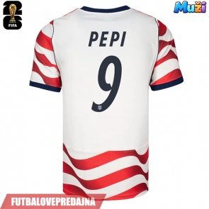 Lacne Muži Futbalové dres Spojené štáty Ricardo Pepi #9 MS 2026 Krátky Rukáv - Domáci